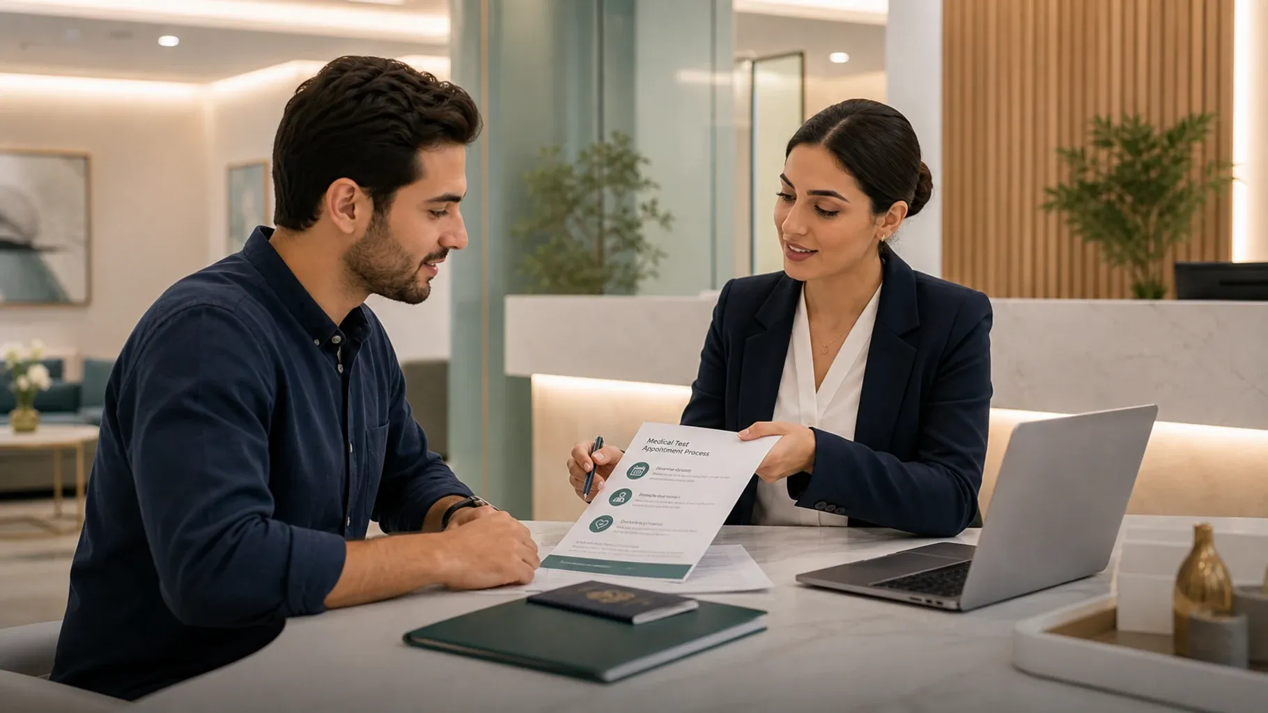 Dubai visa medical test appointment support
